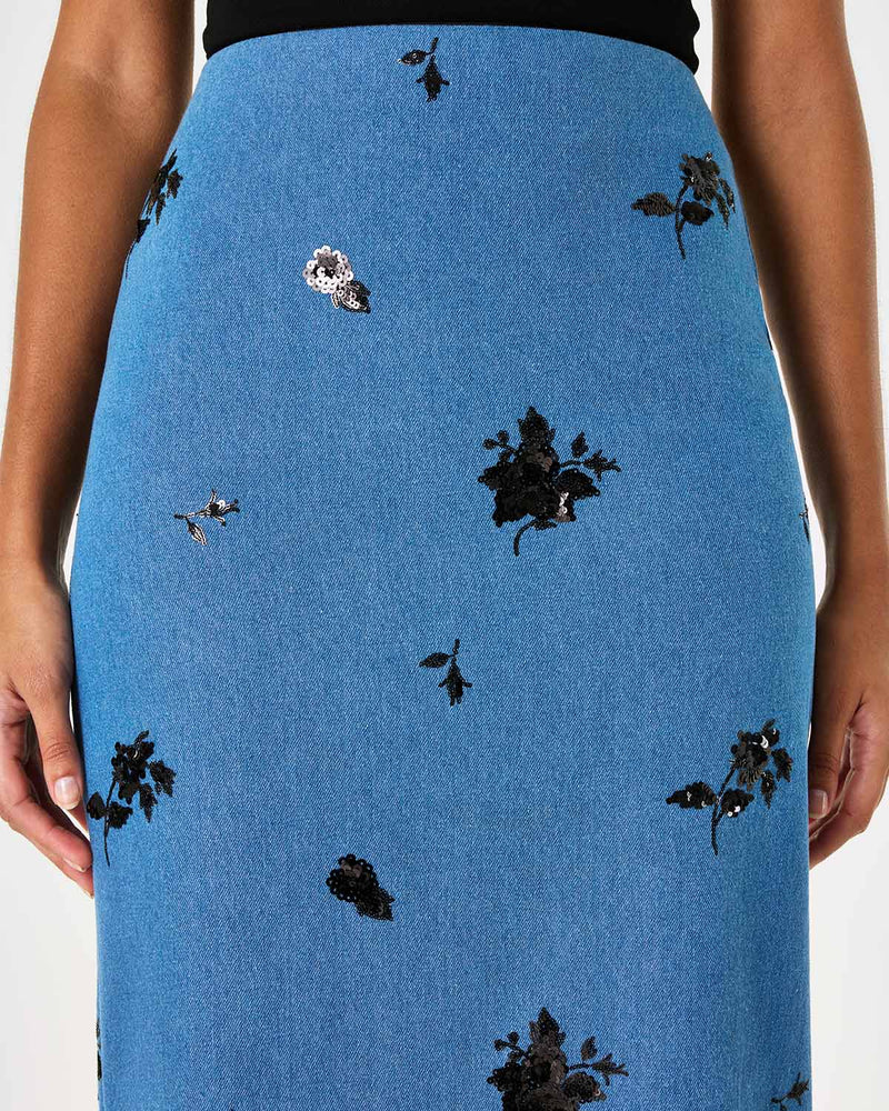 Brigitte Denim Skirt - Blue media 5