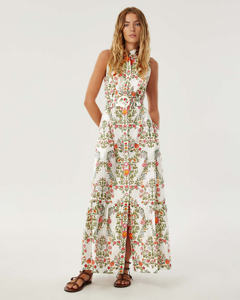 Biba Broderie Anglaise Maxi Dress - Botanic Eden media 2