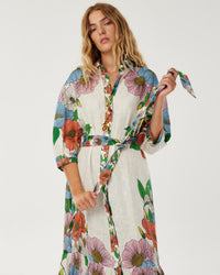 Bianca Linen Maxi Dress - Salento Placement