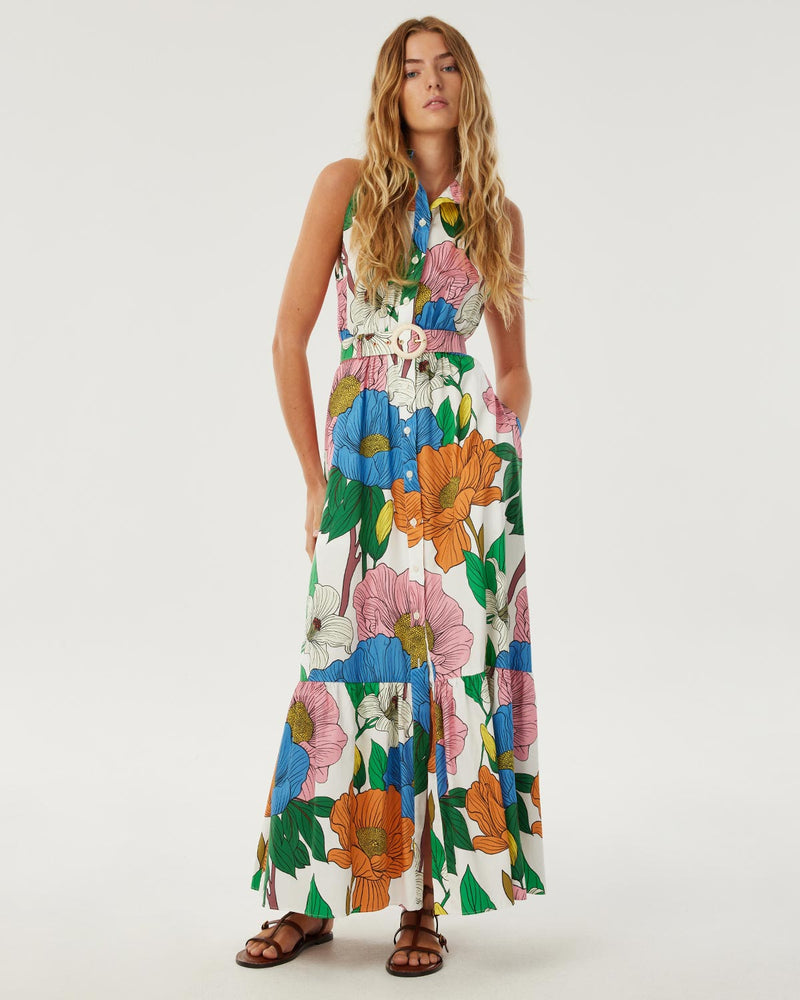 Biba Cotton Maxi Dress - Salento