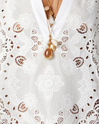Harlow Lace Mini Dress - White