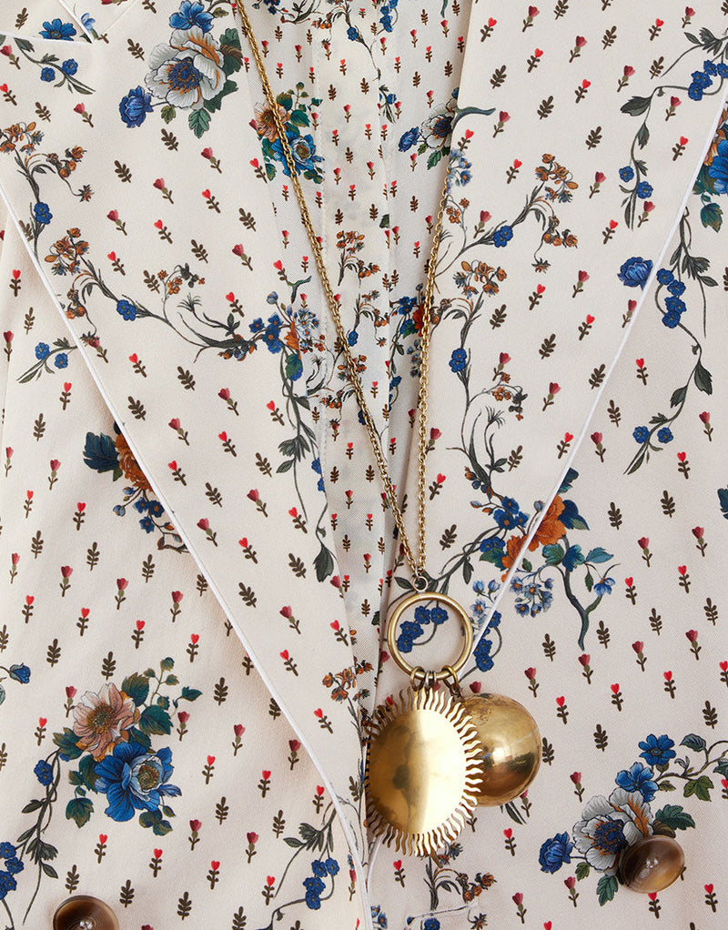 Morgan Twill Trouser - Floral Cream media 3