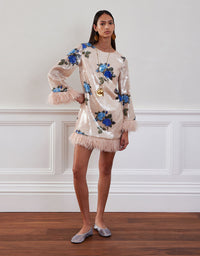 Stevie Sequin Mini Dress - Rose Blue media 3