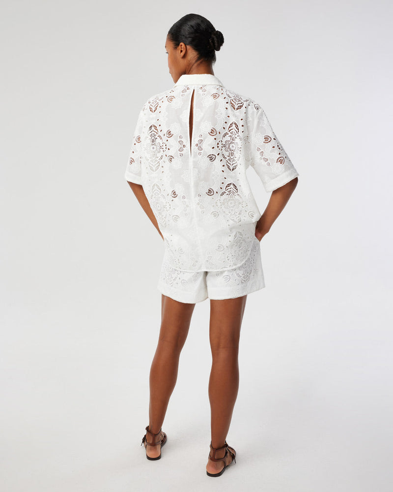 Akari Lace Top - White media 3