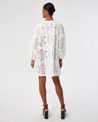 Harlow Lace Mini Dress - White media 3