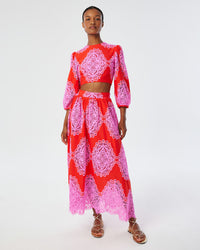 Rhea Top Lace Top - Red media 2